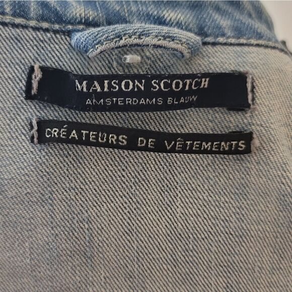 MAISON SCOTCH Distressed Denim Jacket - Picture 16 of 16